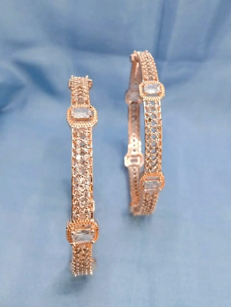 Premium quality 18 carret rose gold ad bangles