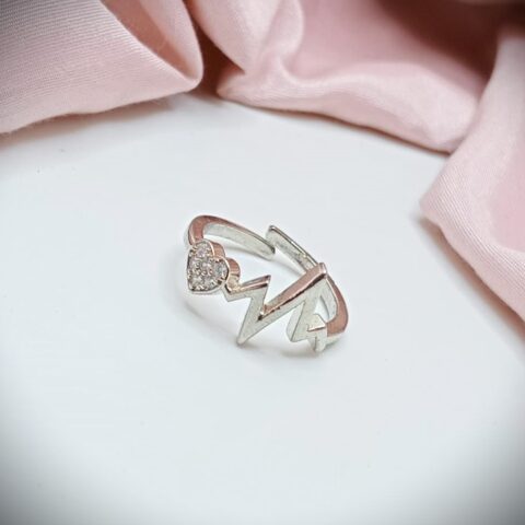 Silver alloy adjustable ring