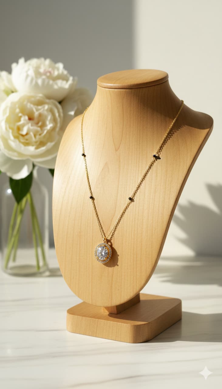 GOLD PLATEDSHORT MANGALSUTRA