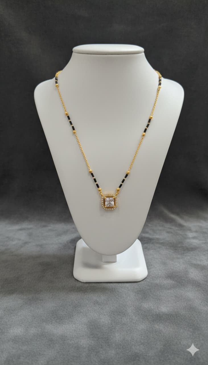 GOLD PLATED SHORT MANGALSUTRA