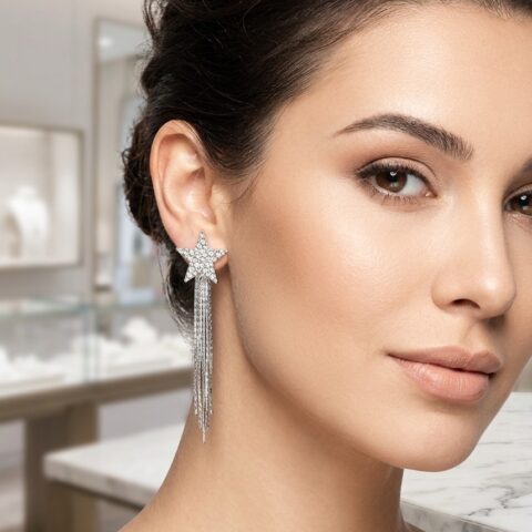 SS SILVER COLOR EARRING