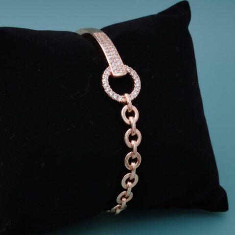 Gold plated openable bracelet