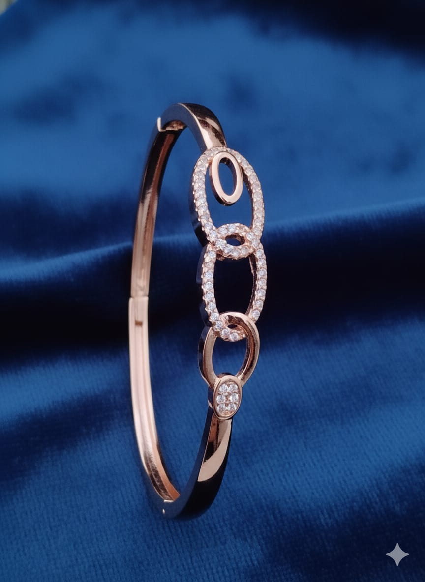 Gold plated openable bracelet