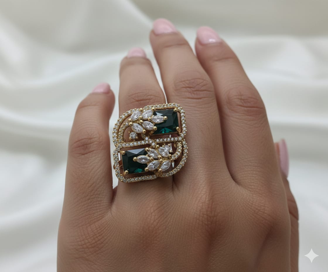 Ad adjustable party wear ring