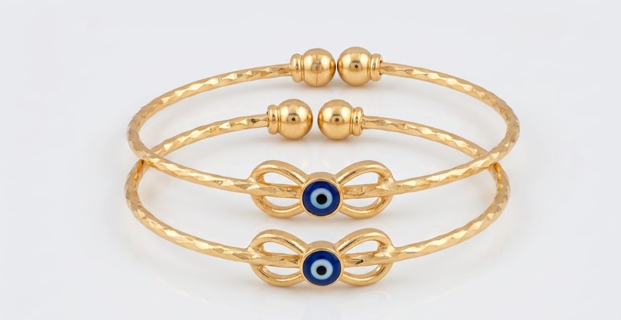 Gold Plated Adjustable Bangles