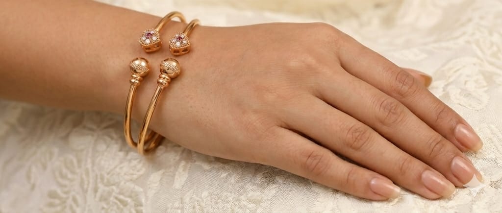 High Gold Adjustable Bangles - Image 2