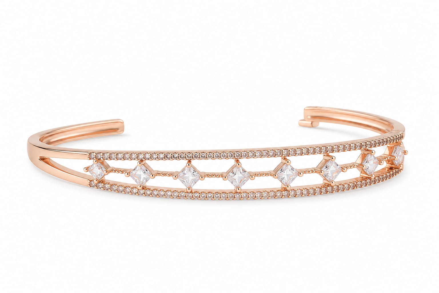 Gold Plated Openable Bracelet - Image 3