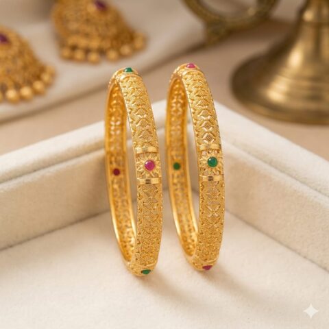 DESIGNER GOLD PLATED BANGLE