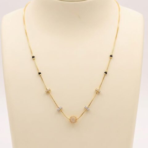 GOLD PLATED SHORT MANGALSUTRA