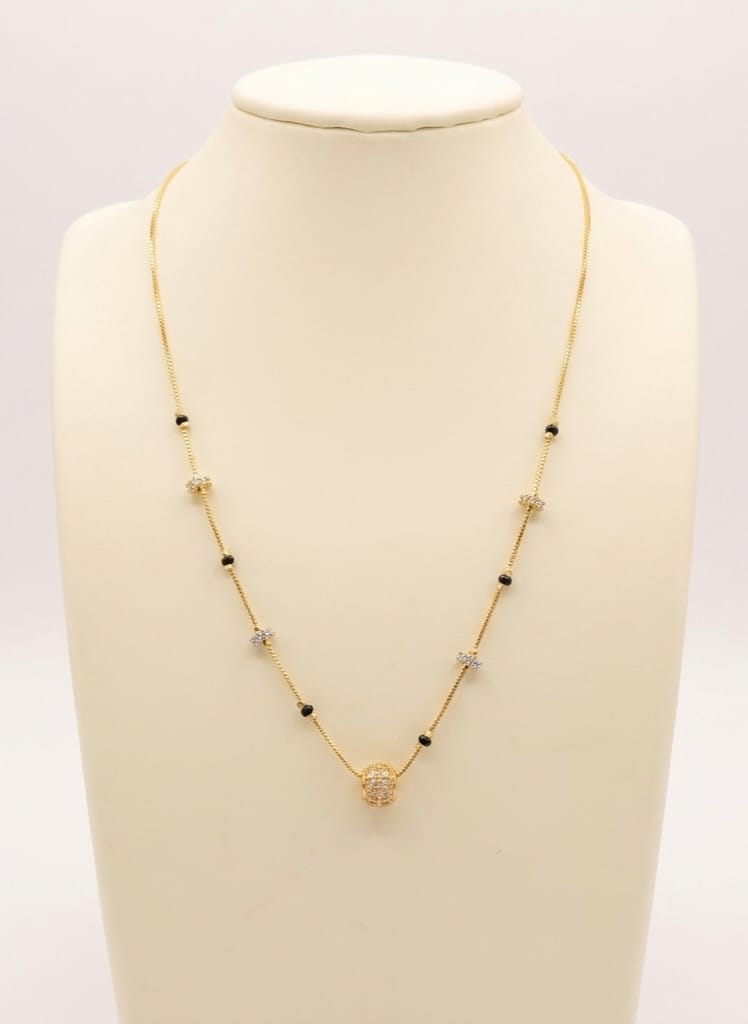 GOLD PLATED SHORT MANGALSUTRA