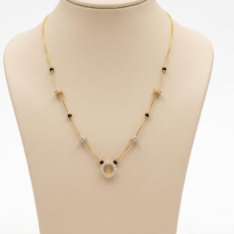 GOLD PLATED SHORT MANGALSUTRA