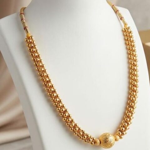 MAHARASHTRIYAN KOLHAPURI THUSHI NECKLACE
