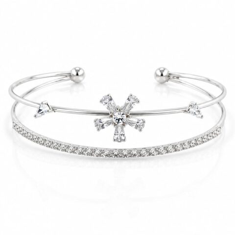 SLIVER STONE COLOR ADJUSTABLE BRACELET
