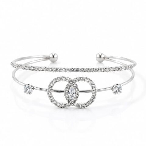 SLIVER STONE COLOR ADJUSTABLE BRACELET
