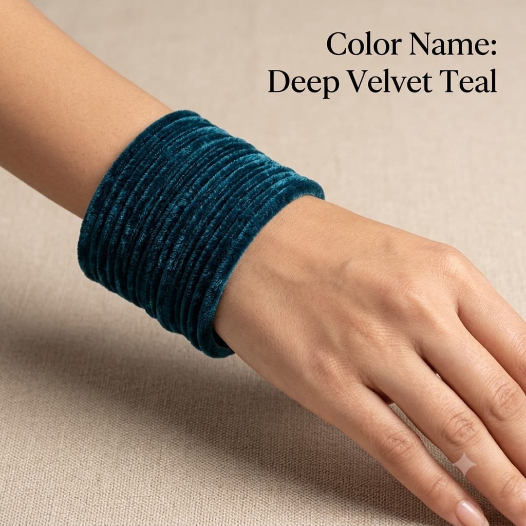 VELVET METAL 3DARJAN BANGLES SET 2/8 - Image 2