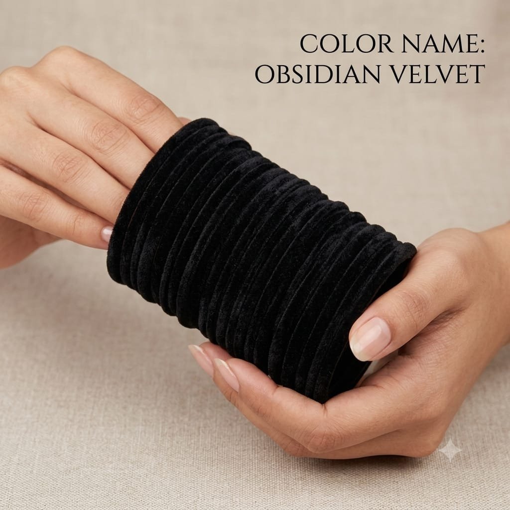 VELVET METAL 3DARJAN BANGLES SET 2/8 - Image 4