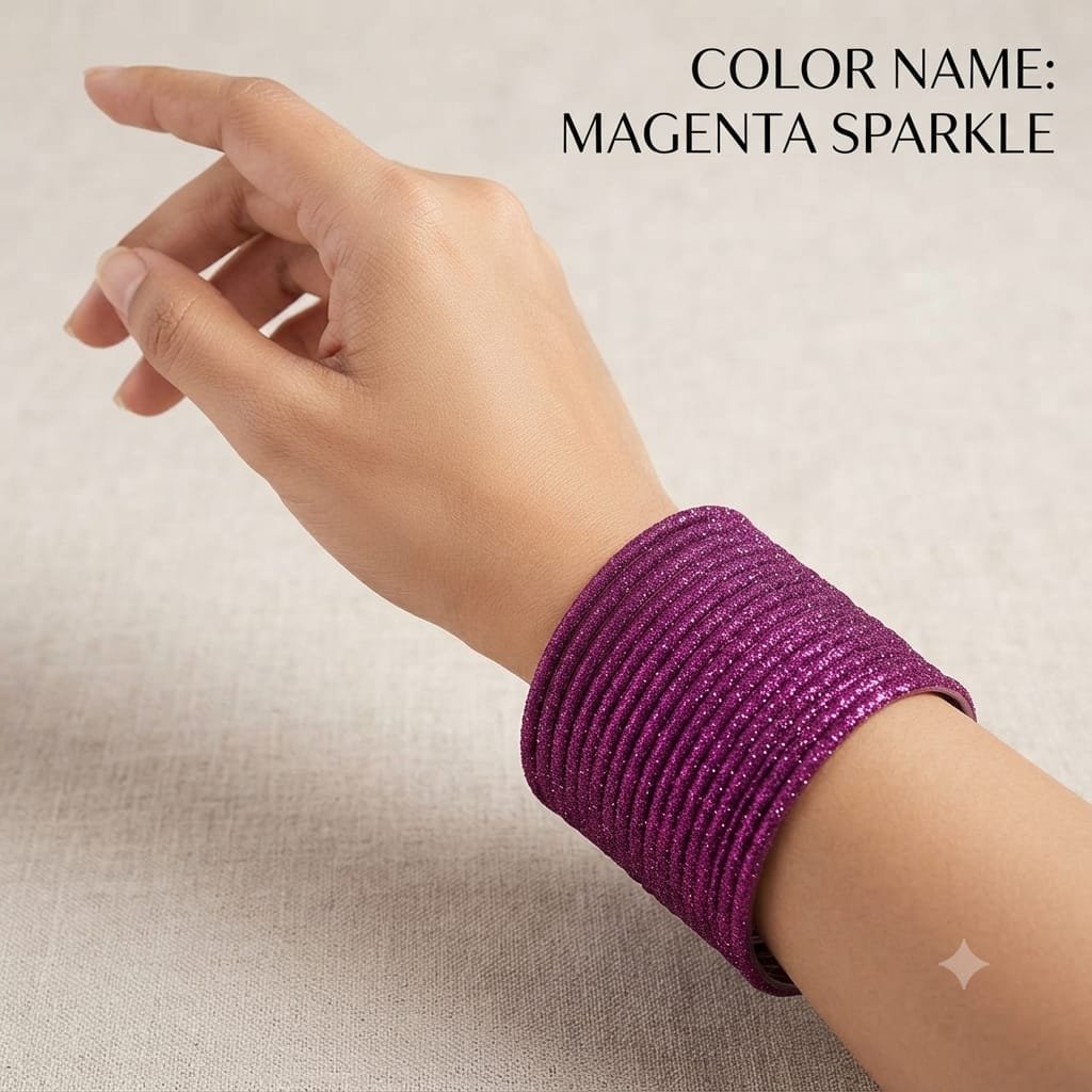 VELVET METAL 3DARJAN BANGLES SET 2/8