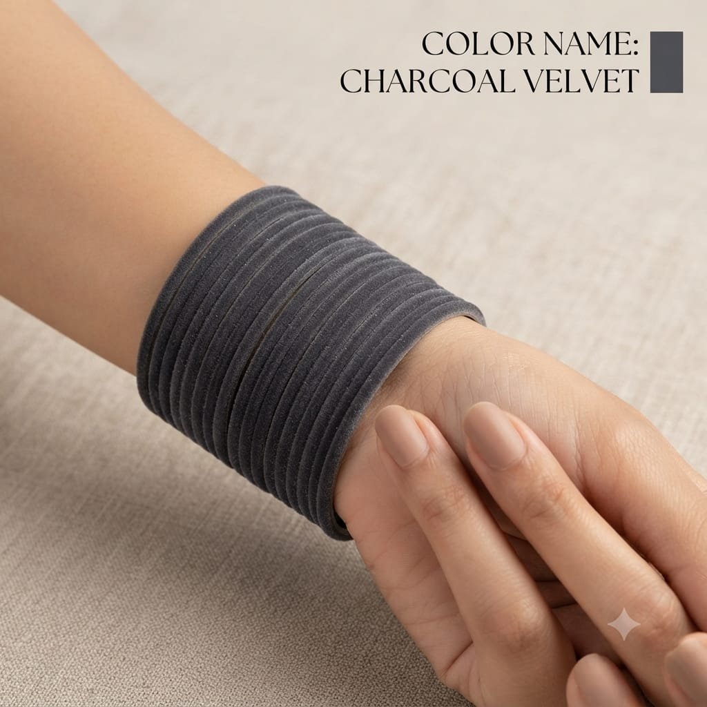 VELVET METAL 3DARJAN BANGLES SET 2/8 - Image 11