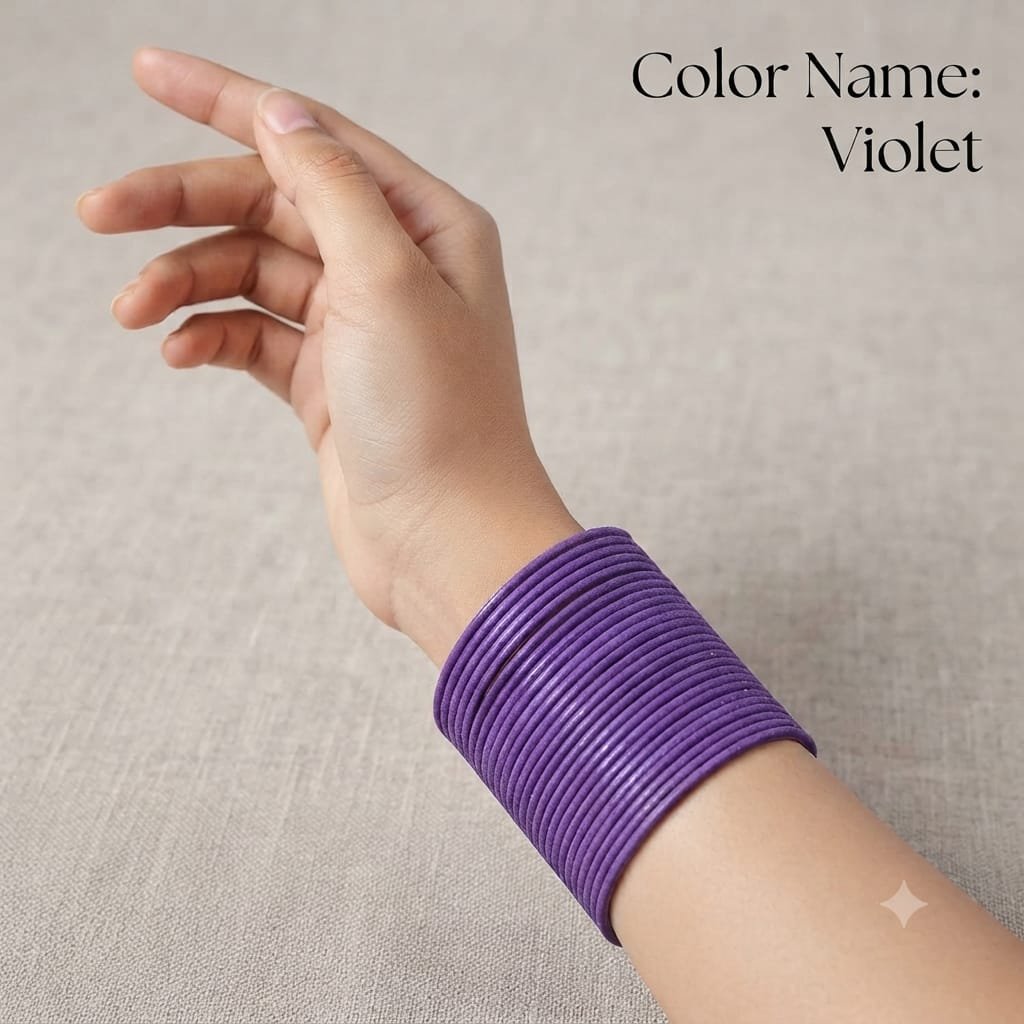 VELVET METAL 3 DARJAN BANGLES SET 2/6