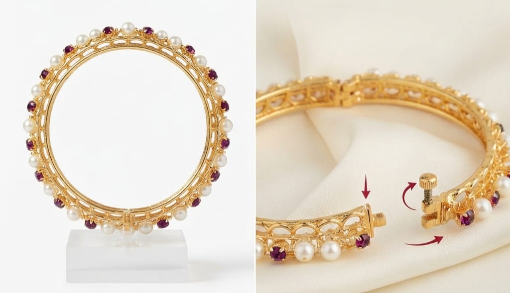MOTI HIGH GOLD BANGLES
