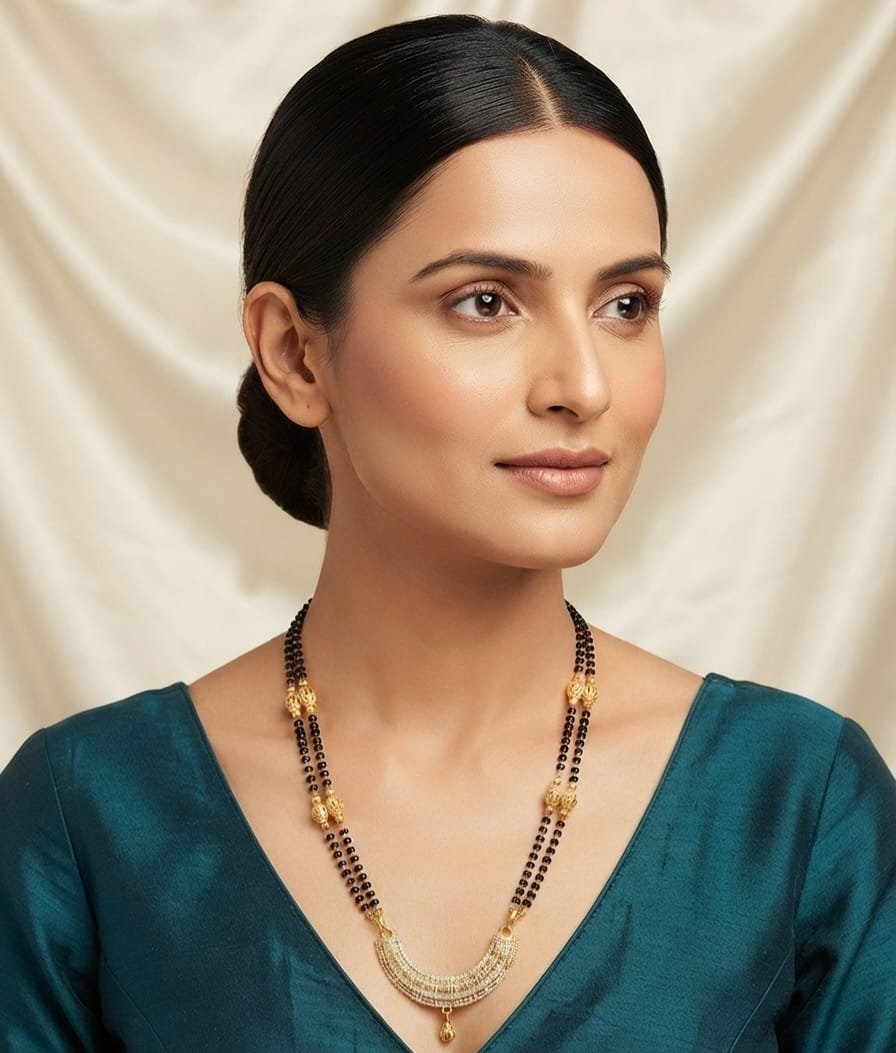 HIGH GOLD SHORT MANGALSUTRA - Image 2
