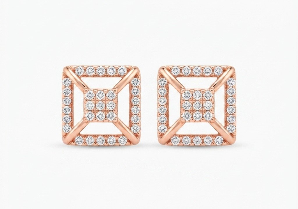 ROSEGOLD AD EARRING