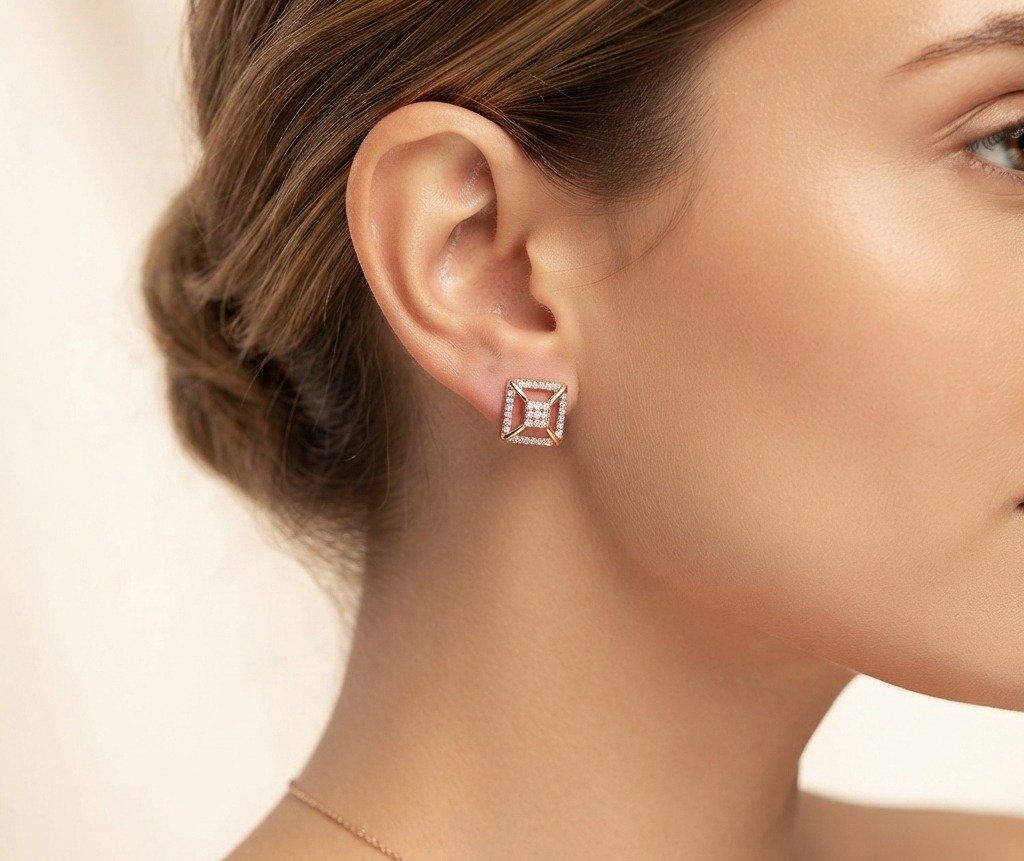 ROSEGOLD AD EARRING - Image 2