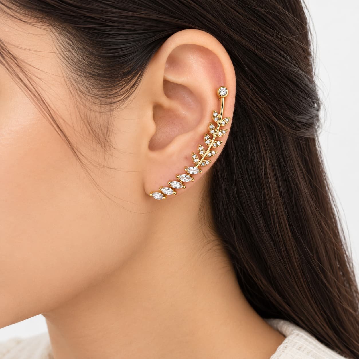 GOLDPLATED AD EARCUFF